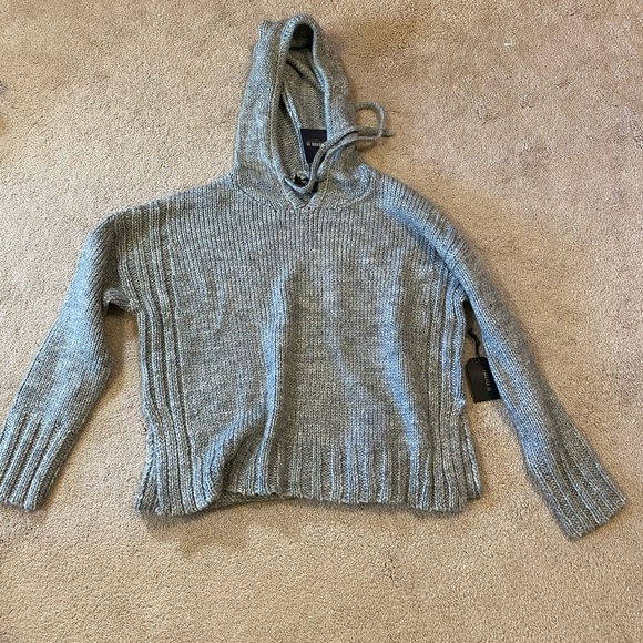 Grey American Eagle hooded sweater - Picture 1 of 5